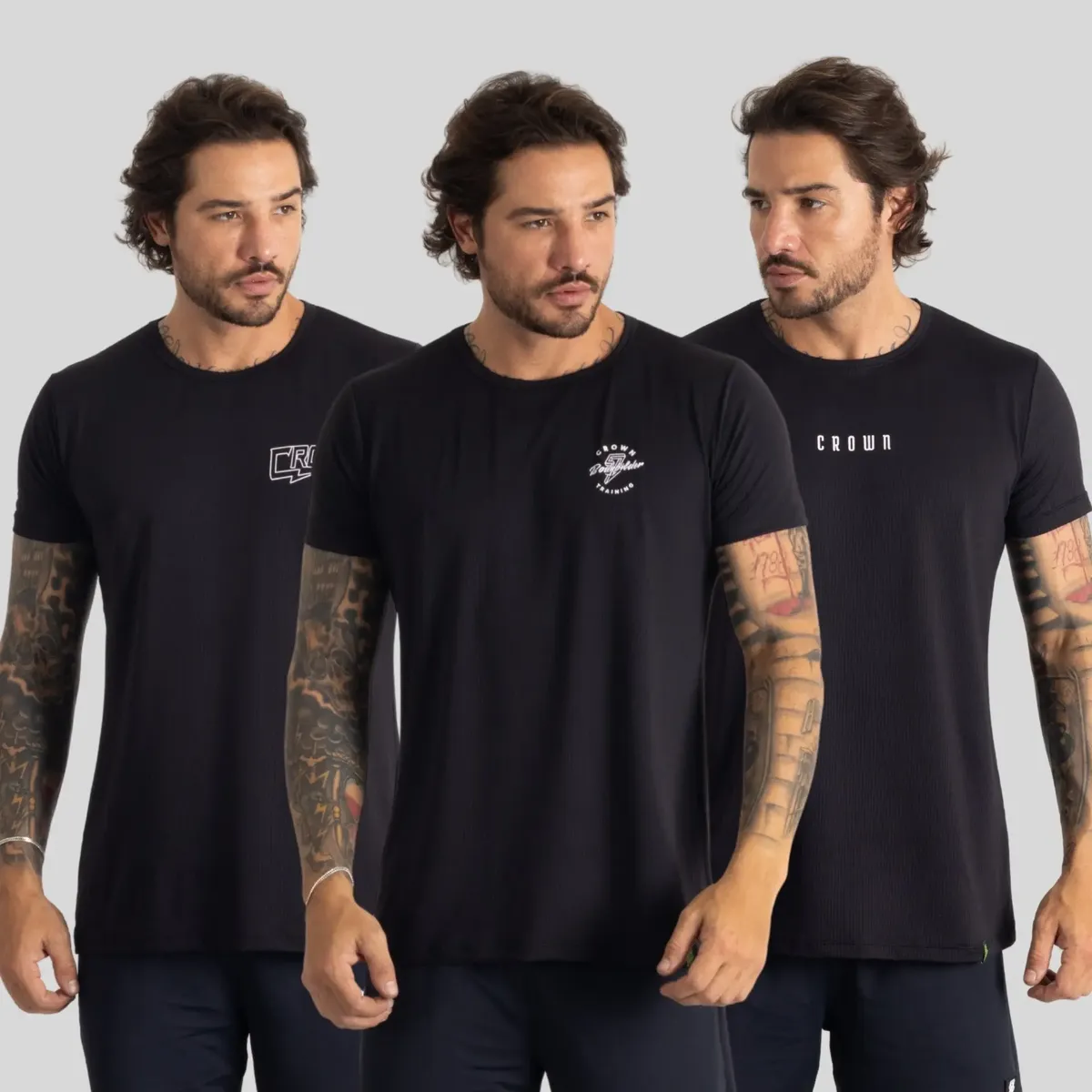 Kit 3 Camisetas Dry Fit Alta Perfomance Treino Corrida