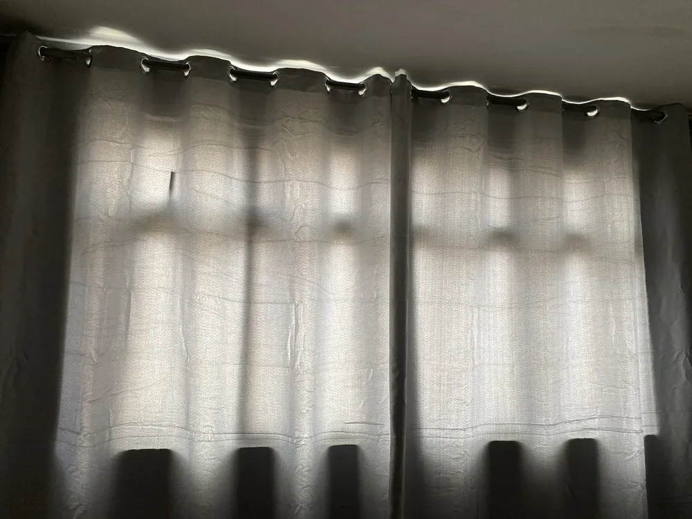 Cortina 4,00x2,50 Metros Blackout Blecaute Palha Corta Luz Em Tecido Grosso Para Quarto E Sala Casa Laura Enxovais - Imagem 4