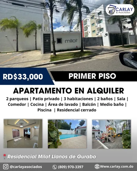 Alquiler Disponible En Los Llanos De Gurabo Santiago 