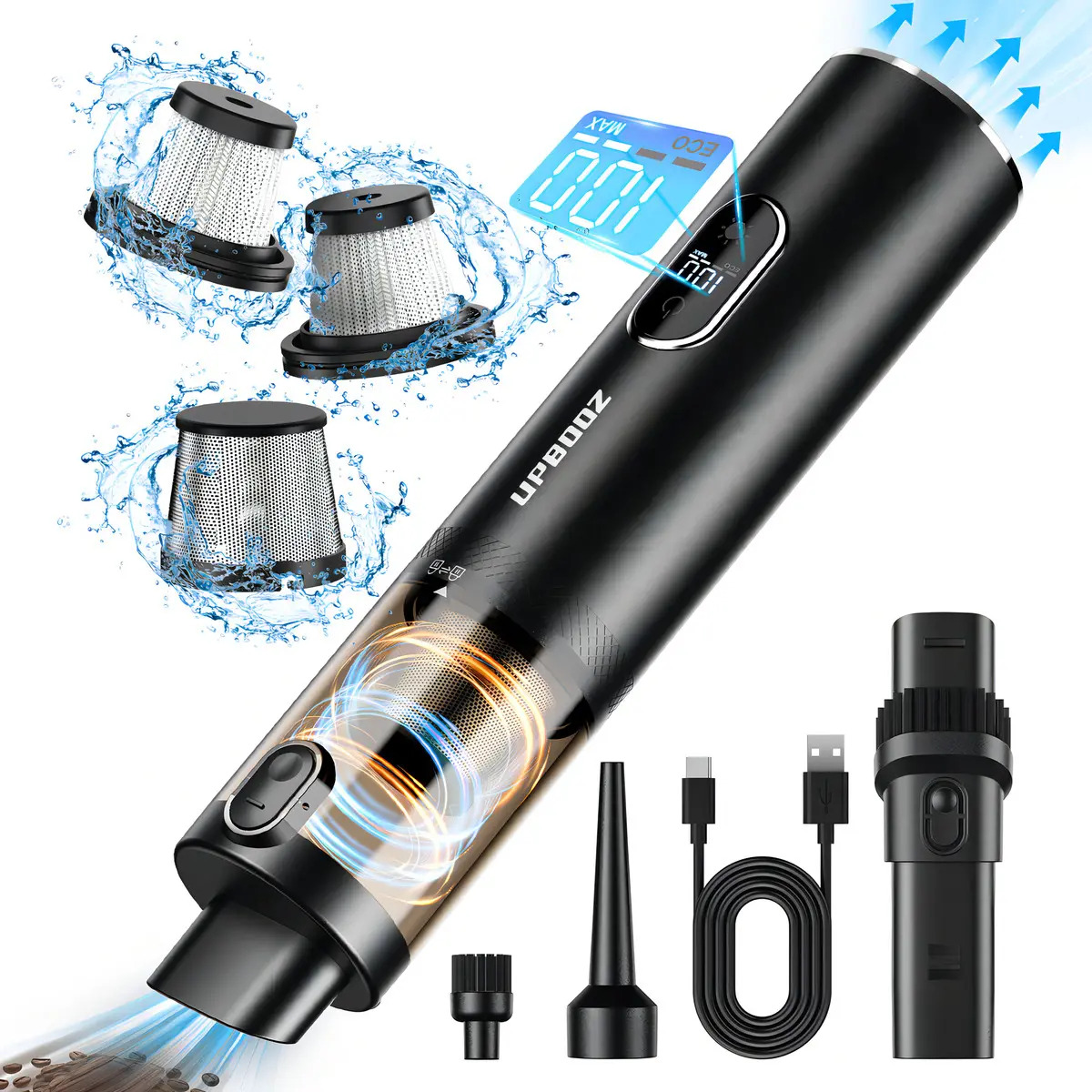 Aspirador Portátil Sem Fio 2 em 1 - TurboVac®