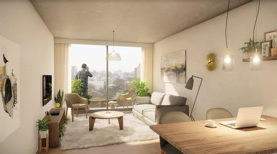 Venta Apartamento 2 Dormitorios Con Terraza .  Pocitos. Alquilado- Vivienda Promovida