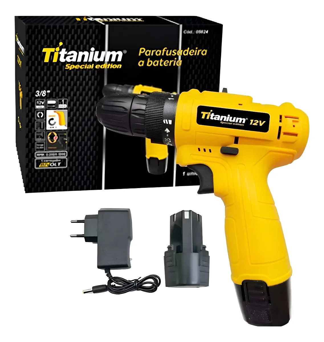 Furadeira e Parafusadeira Portátil Titanium