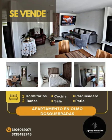 Apto 3 Habitaciones Y 2 Baños Parquedero,zonas Sociales ,ub 