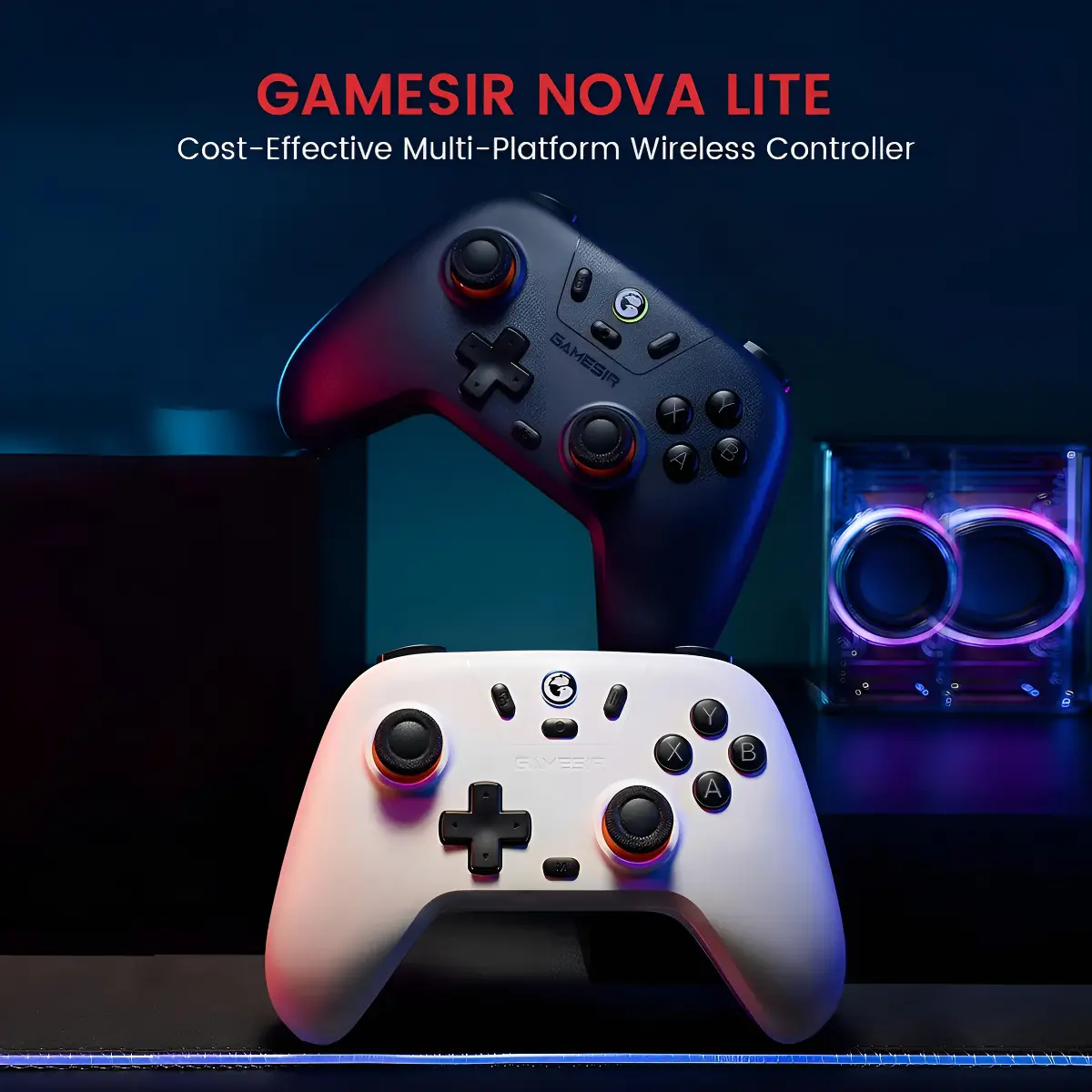 Gamesir T4 Nova Lite - Gamepad sem fio para PC/Ns, cor roxa, espaço, roxo