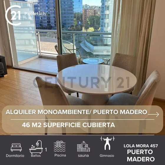 Alquiler Monoambiente Puerto Madero