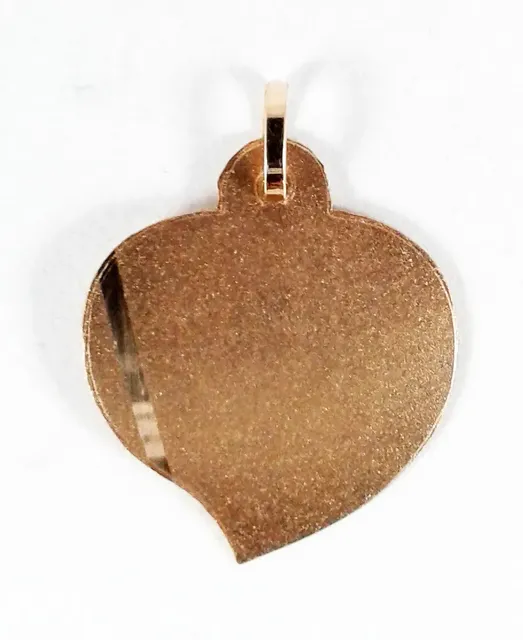 Medalla Corazon Para Grabar Oro 18k 0,9grs Garantia Jr Oro 18k 1