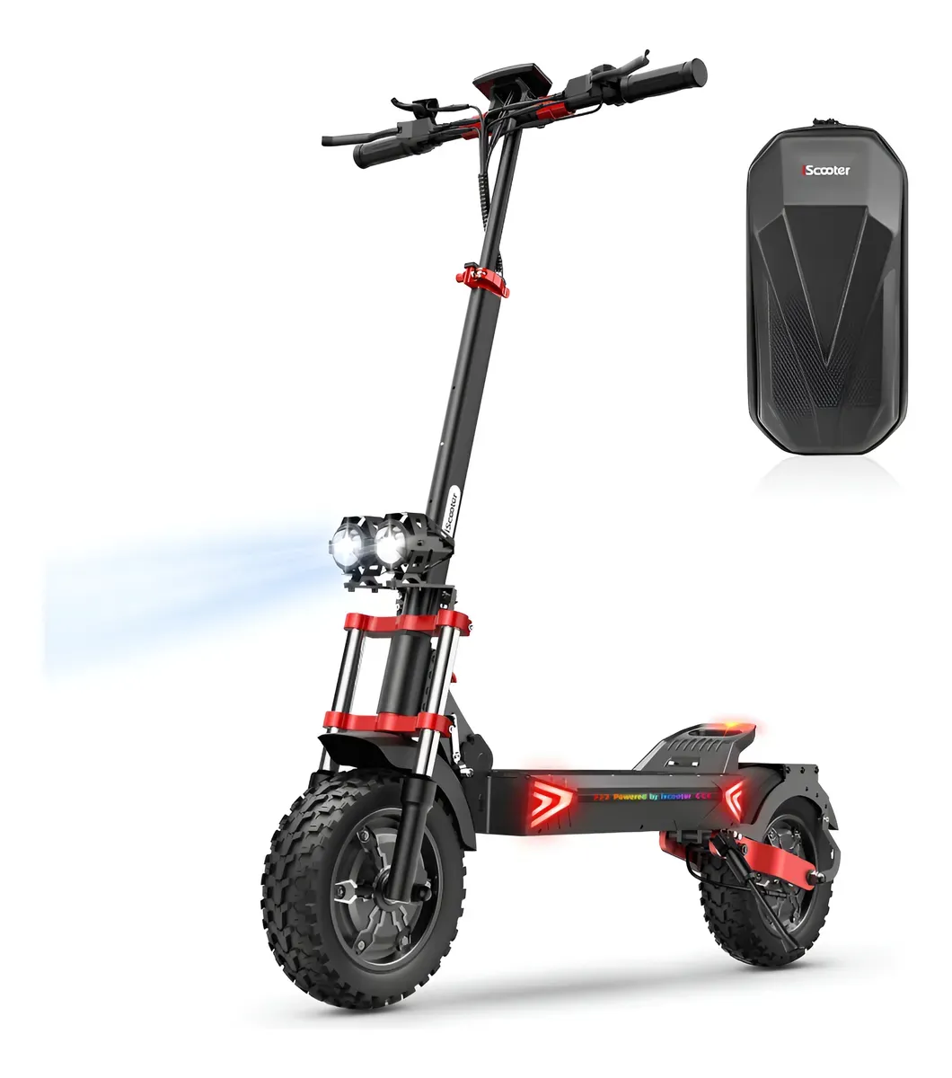 Scooter Eléctrico Iscooter iX8 2400W Doble Motor 60km/h-velocidad 70km-autonomía Max Batería 48v/20ah Patin Electrico Con Pantalla Plegable Adultos Sistemas de Doble Frenado
