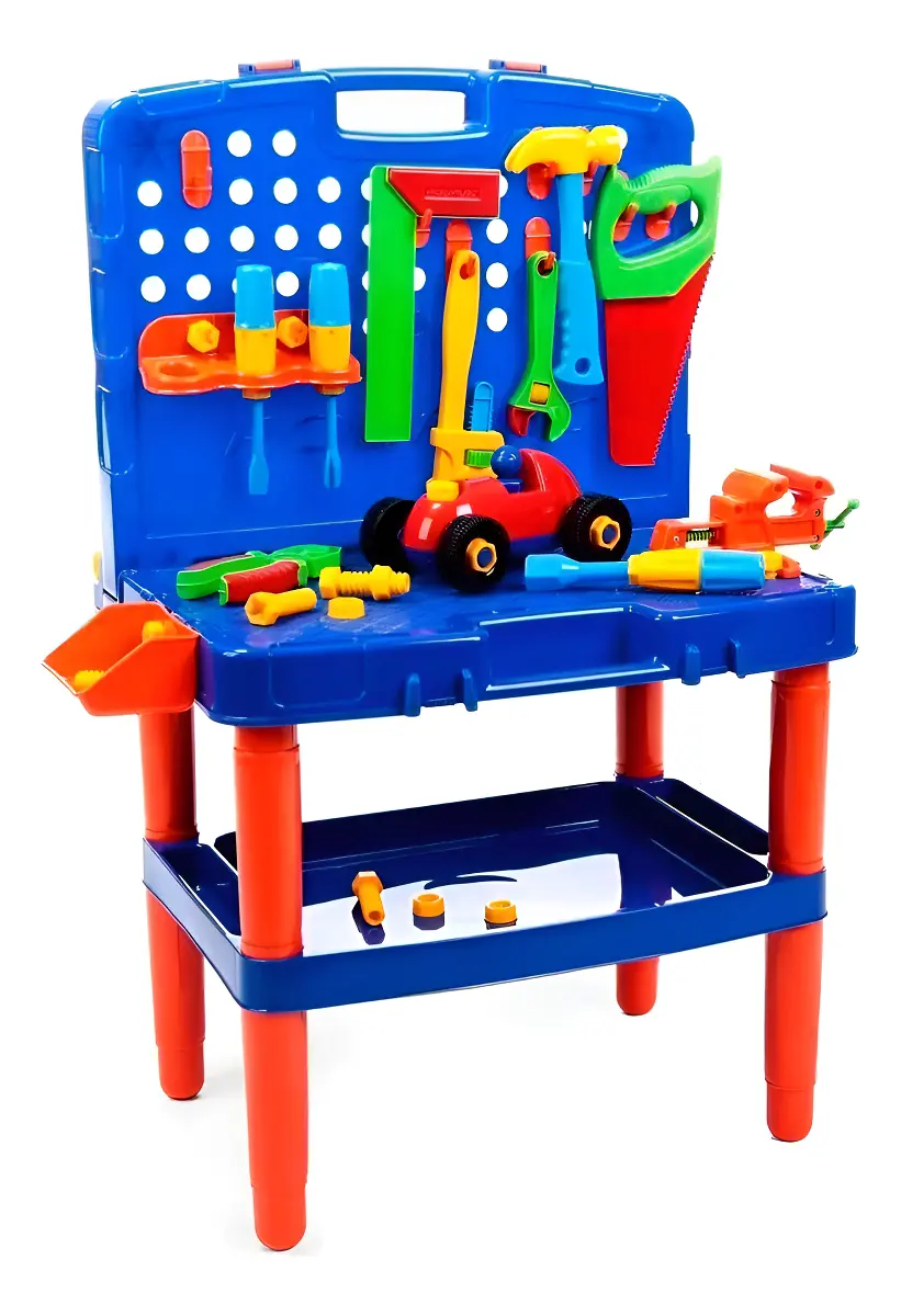 Bancada Maleta De Ferramentas Brinquedo Infantil Didático