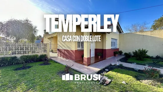 Casa De Tres Ambientes Sobre Doble Lote En Temperley