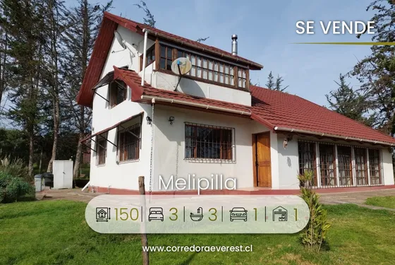 Venta De Parcela Con Casa 3d/3b En San José, Melipilla.