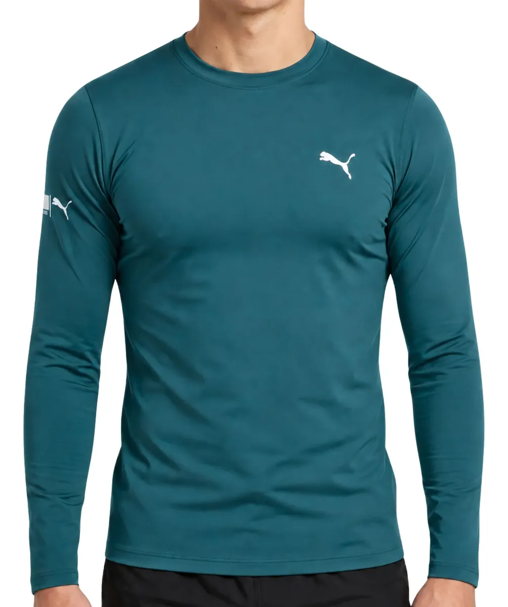 Camiseta Puma Térmica Manga Longa Proteção Uv 50+ Masculina
