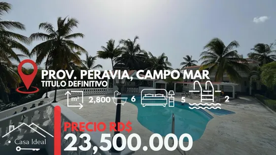 Se Vende Villa Frente A La Playa Campo Mar Matanzas