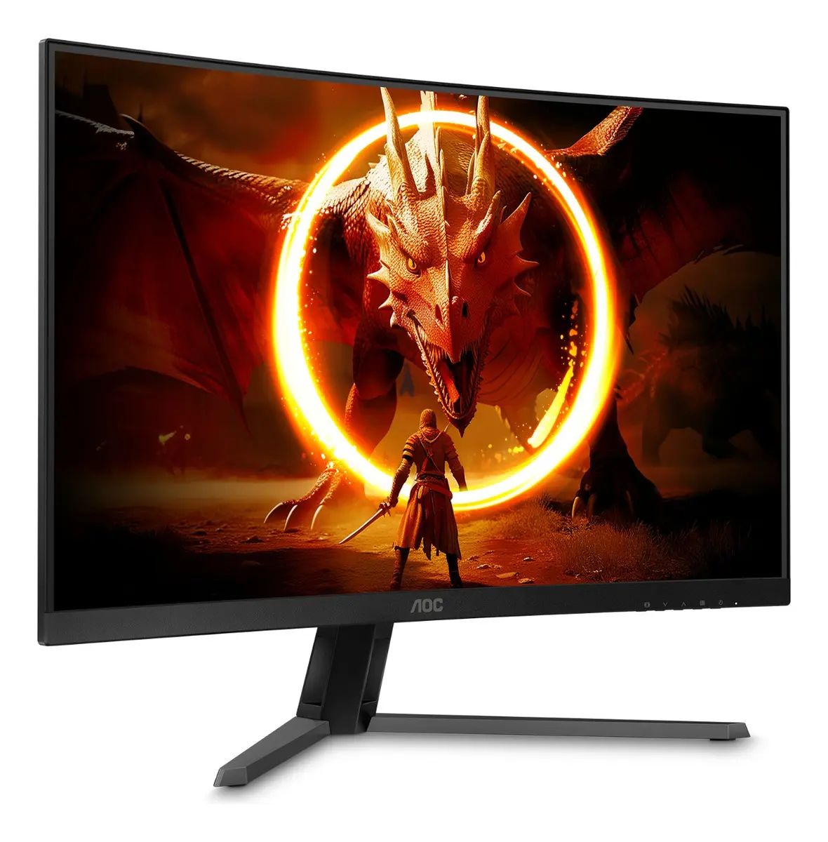 Monitor Gamer Curvo Aoc Agon Quad 32 180hz 0,5ms Cq32g4e Preto