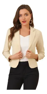 Blazer color beige mujer outlet