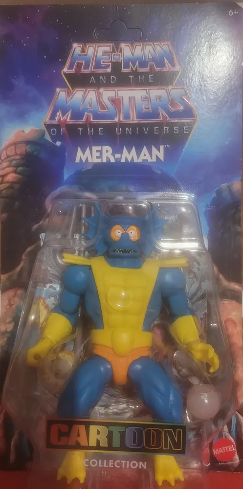 Masters of The Universe Origins Mer-Man 5.5-in Action Figure, Battle Figure for Storytelling Play and Display, Gift for 6 to 10-Year-Olds and Adult Collectors