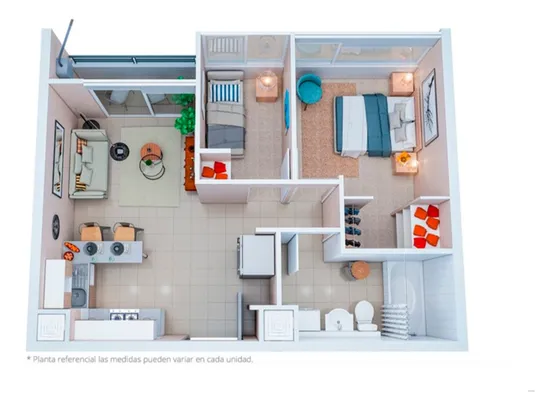 Departamento 2d+1b