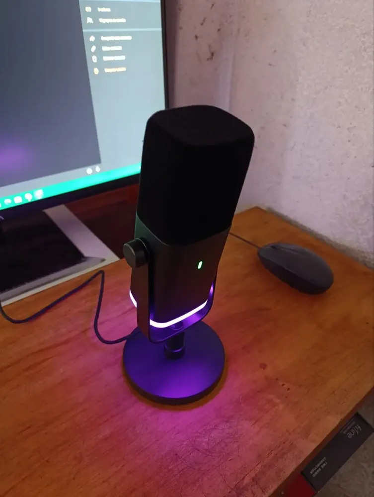 Foto del micrófono compartida por un comprador