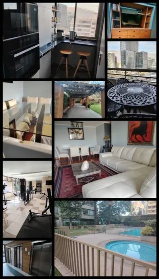 Depto C/sin Muebles, 3d 2b 1estc .apoquindo-las Condes