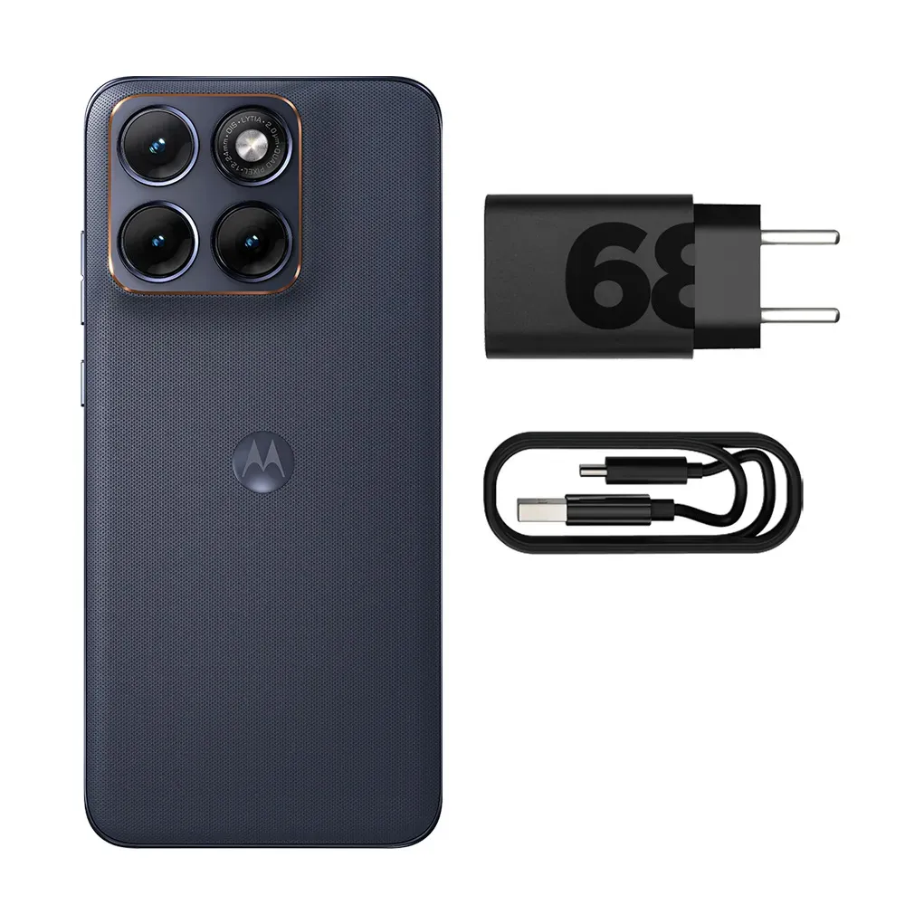 Smartphone Motorola Edge 70 Fusion 5g - 256gb 12gb Ram + 12gb Ram Boost, Camera 50mp Sony Lytia 710, Tela 1.5k Extreme Amoled 144hz - Grafite - foto 2