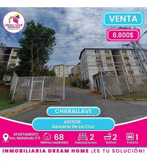 Apartamento En Venta  Res. Matalinda 3ª3  Charallave 