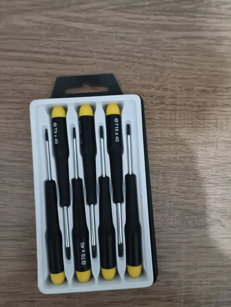 Chave Torx Precisão 7 Peças T5 A T10 - Eda 8nh Cor Preto