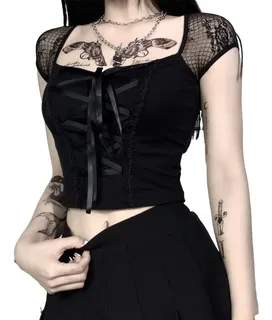 Blusas metaleras para mujer hotsell