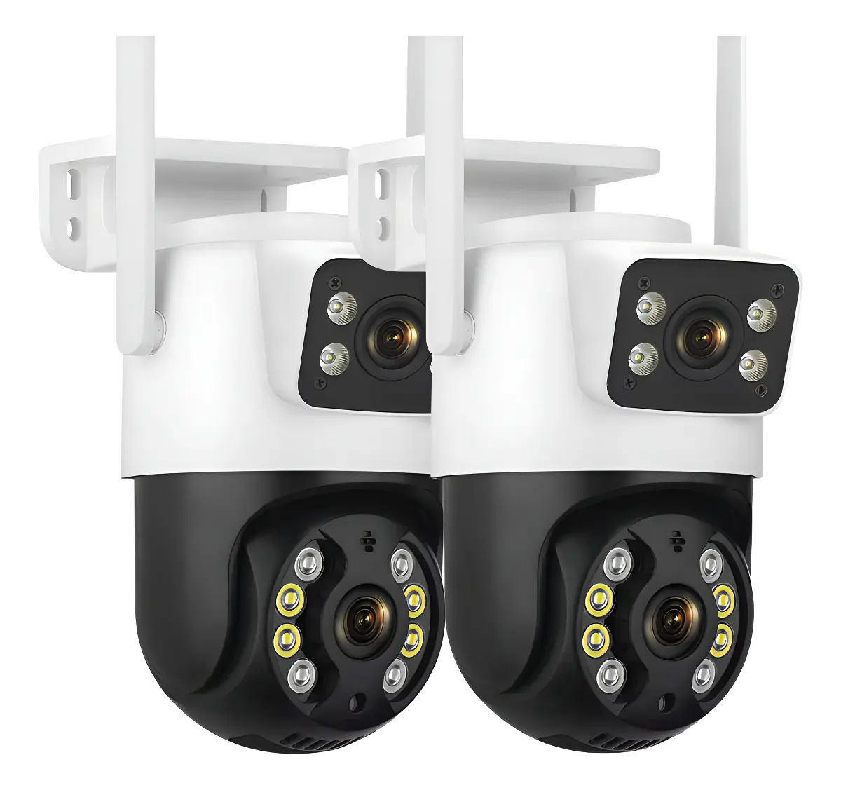 Kit 2 Camera Segurança A31 Icsee Prova D'agua Lente Dupla Cor Branco/preto Estary Shop