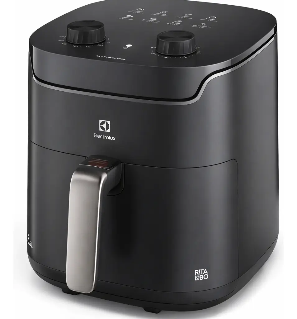 Fritadeira Elétrica Electrolux 5,6l 1400w Eaf40 Efficient 110v Tecnologia Air Cooking 360° Grafite Lançamento