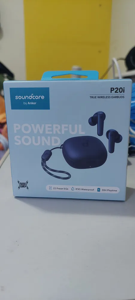 Fone Soundcore P20i em uso, foto real de usuário