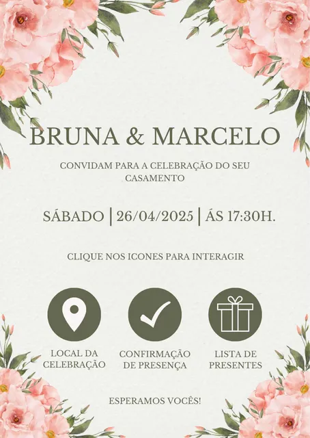 Convites Digitais Interativos Personalizados