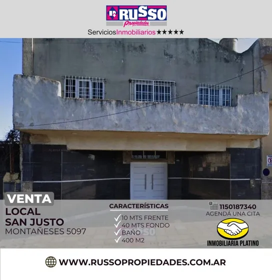 Venta Galpón 400 Mtrs2 San Justo