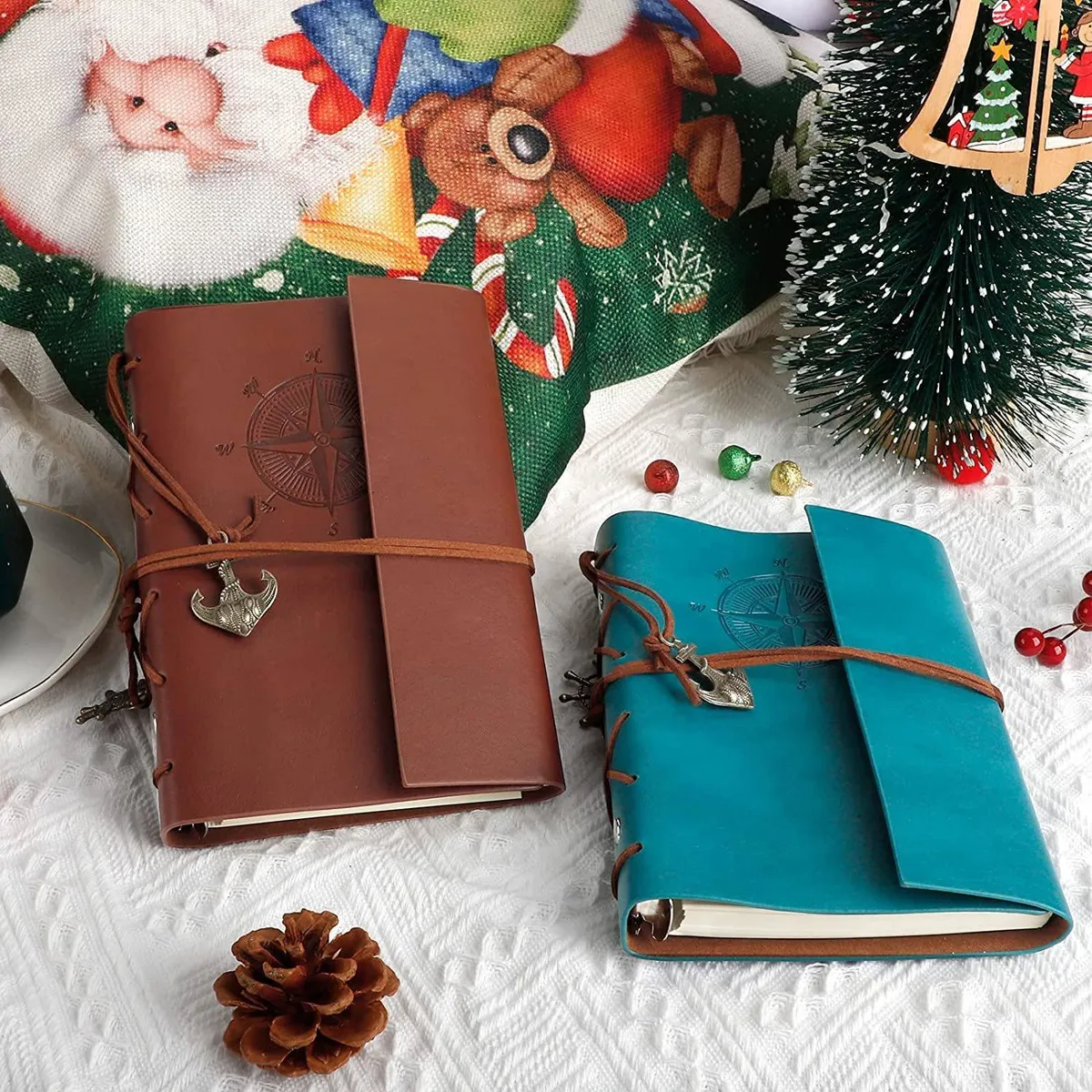 Cuaderno De Piel Con Forro Diario En Espiral, diarios de viaje para escribir