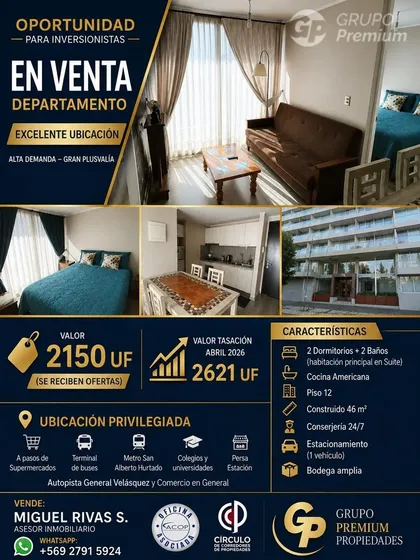 Gana Desde La Compra: Uf 471 Bajo Tasación