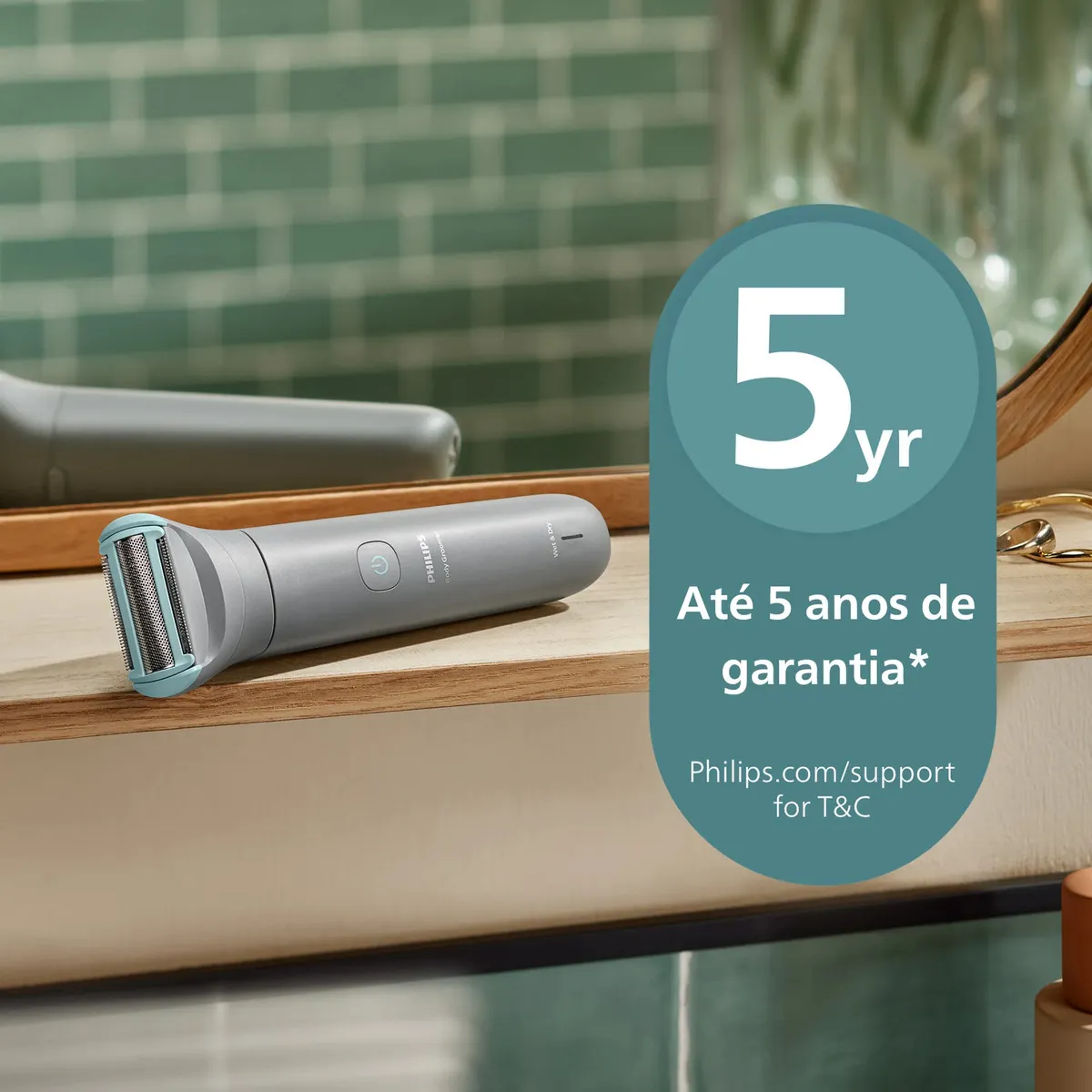 Aparador de pelos Body Groomer Série 3000 para Corpo e Região Íntima  Philips Pele lisa com mais conforto | Uso seco e molhado — foto 3