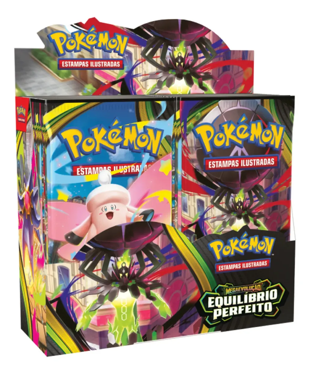 Pokémon Box 36 Booster Equilíbrio Perfeito Mega Zygarde Ex Pokemon Português