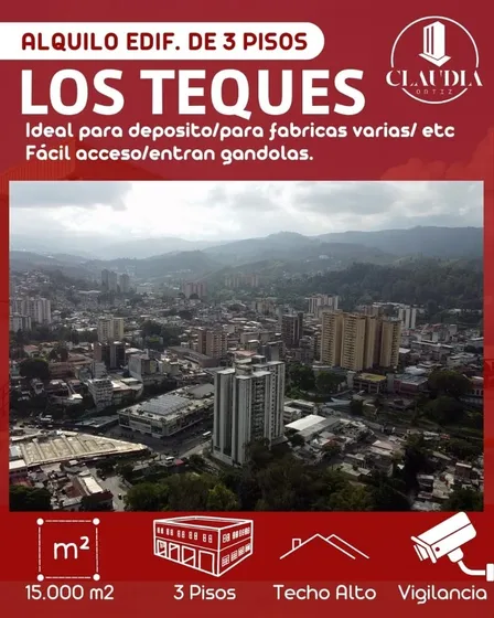 Alquiler Edificio Comercial Cada Piso De 5000 M2 Los Teques Miranda Cortiz
