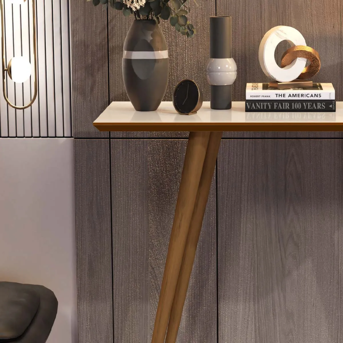 Aparador Buffet Sala Cantinho Café Pé Palito Madeira Retro - Imagem 3