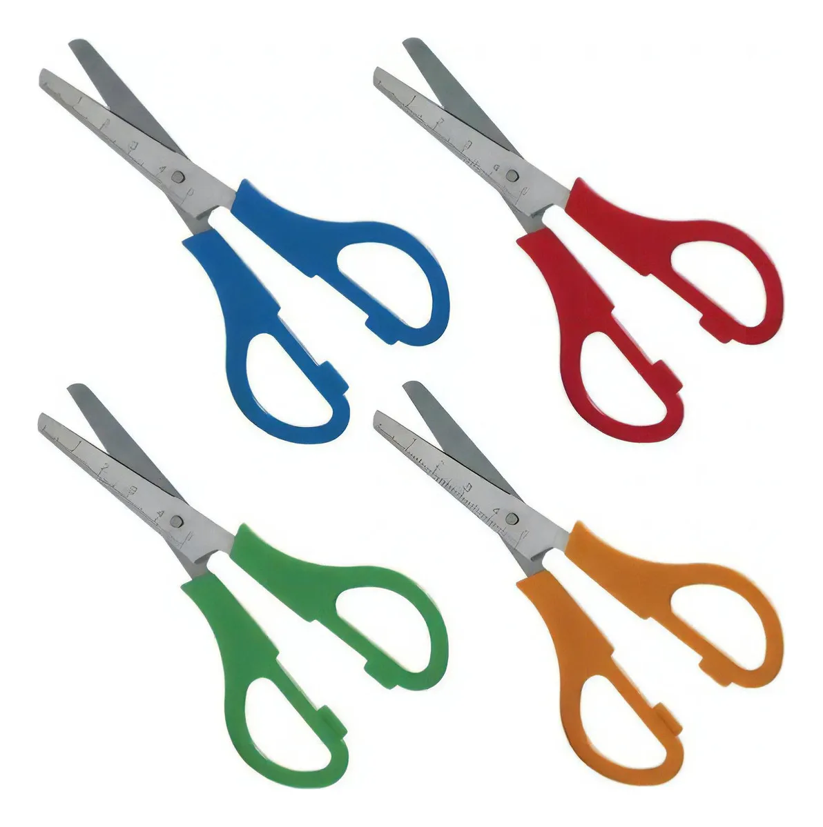 Tesoura Escolar G-0125 Inox Colorida 13,5cm (Box c/ 20 unidades) Gramp Line