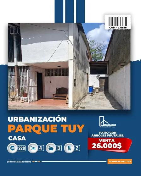 Casa En La Urbanizacion Parque Tuy, Ocumare Del Tuy.