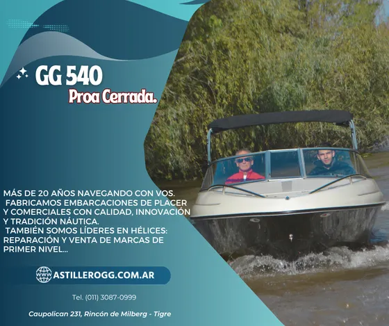 Lancha Gg 540 Proa Cerrada