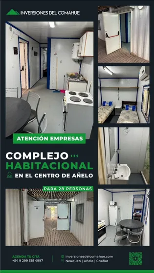 Complejo Habitacional Equipado Exclusivo Para Empresas. Añelo- Vaca Muerta.
