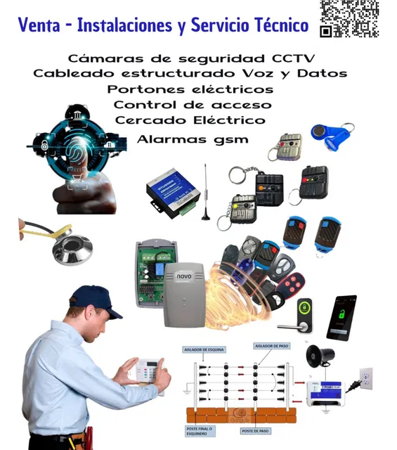 Portón Eléctricos Control De Acceso Cctv Servicio Tecnico
