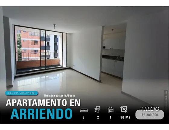 Apartamento En Arriendo En Envigado Sector La Abadia 