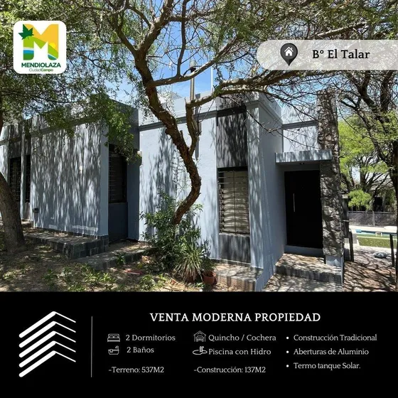 Venta Casa 2 Dormitorios Talar De Mendiolaza