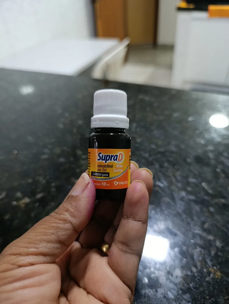 Supra D Max 2000 Ui Por Gota 3x10ml Vitamina D3 - Kley Hertz Sabor