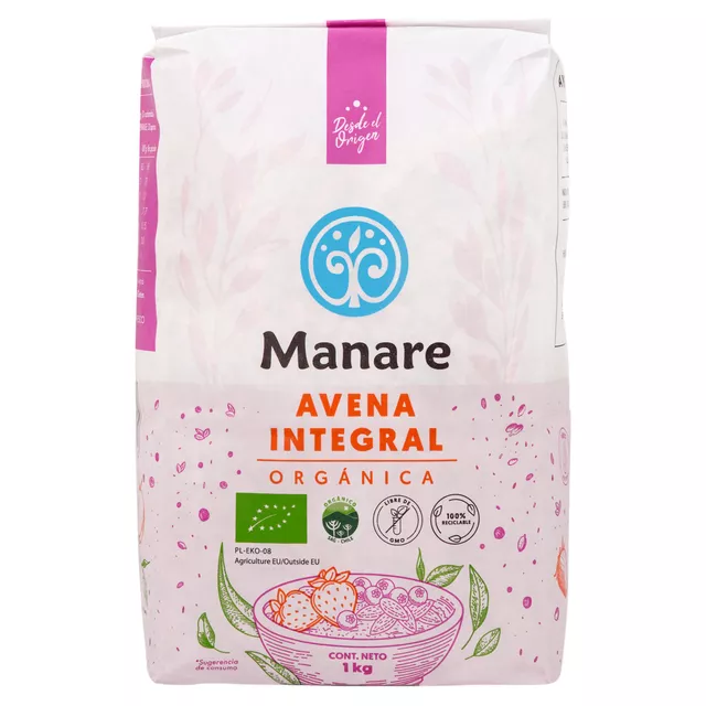 Avena Org Integral Natural 1 Kg Ricorganico – Aldea Nativa