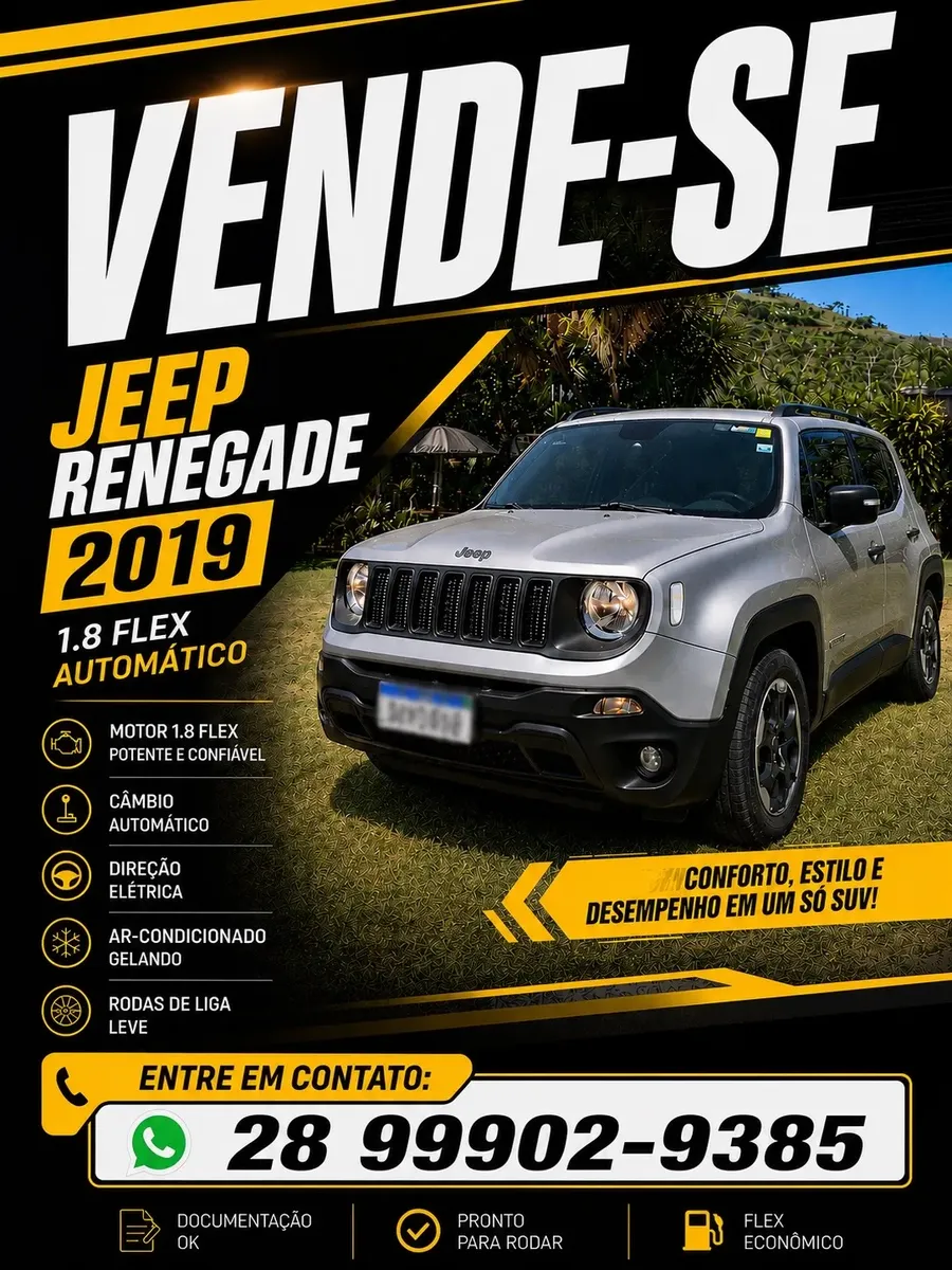 Jeep Renegade 2019 1.8 Flex Aut. 5p Jeep Renegade 2019 1.8 Flex Aut. 5p