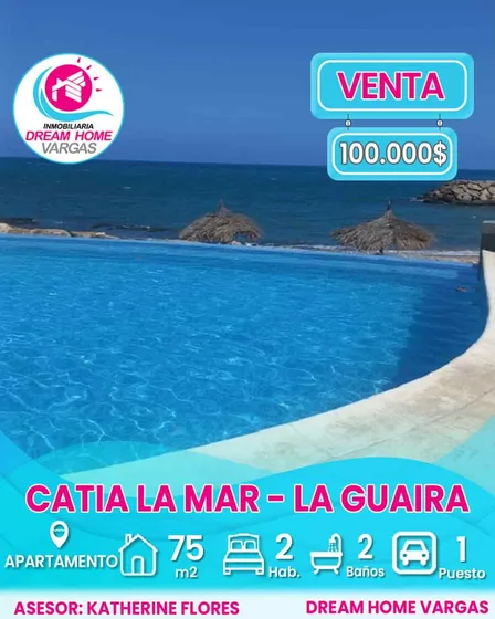 Apartamento En Venta  Catia La Mar. Puerto Viejo  La Guaira 