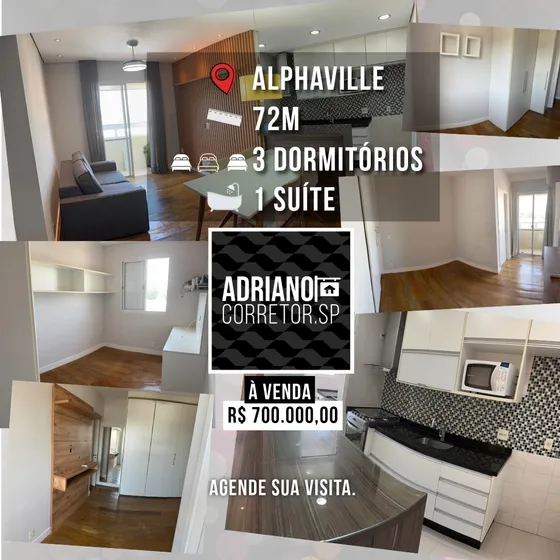Apartamento À Venda - 72m - Alphaville Tamboré