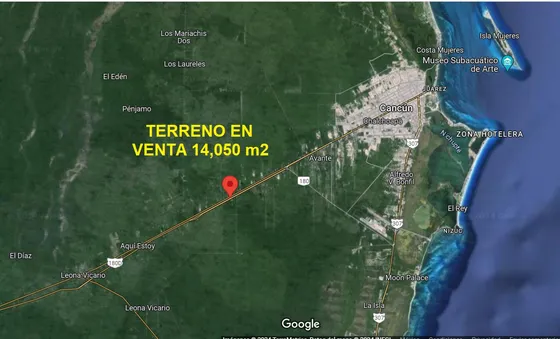 Terreno En Venta, 14,050 M2, Con 112 M Frente A Carretera Mérida-cancún